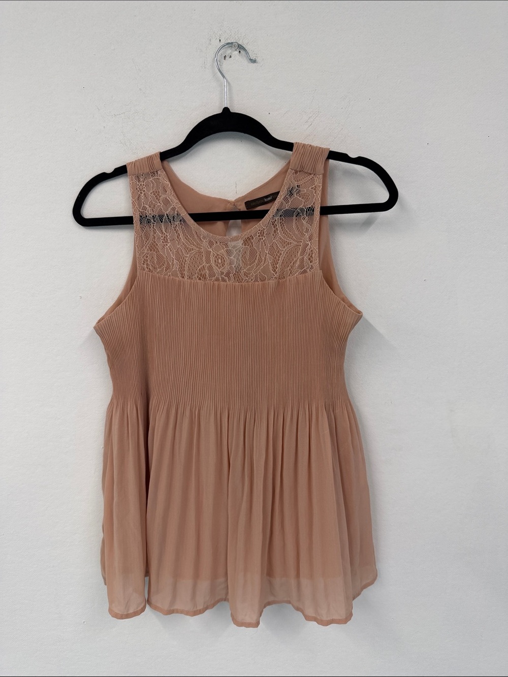 Hazel Anthropologie Pleated Blouse Top